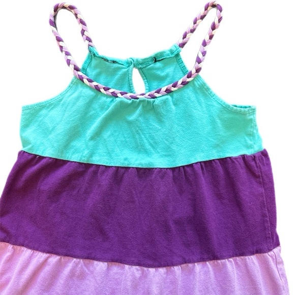 Hurley Girls Tiered Summer Dress Size 8 - Picture 3 of 6